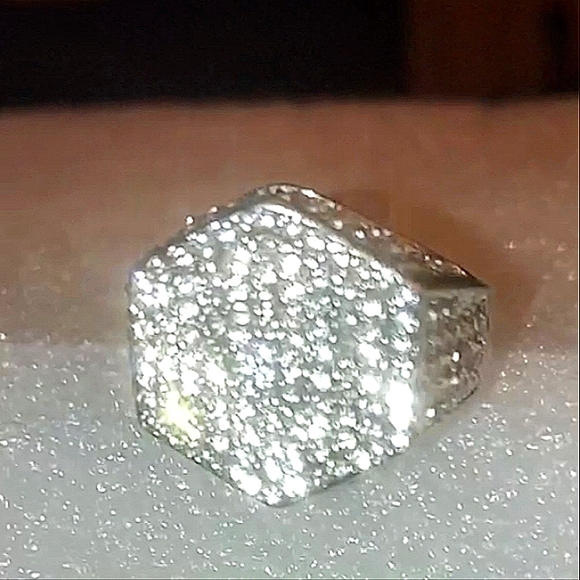 Unisex sterling silver ring size men's 8 - Picture 4 of 4